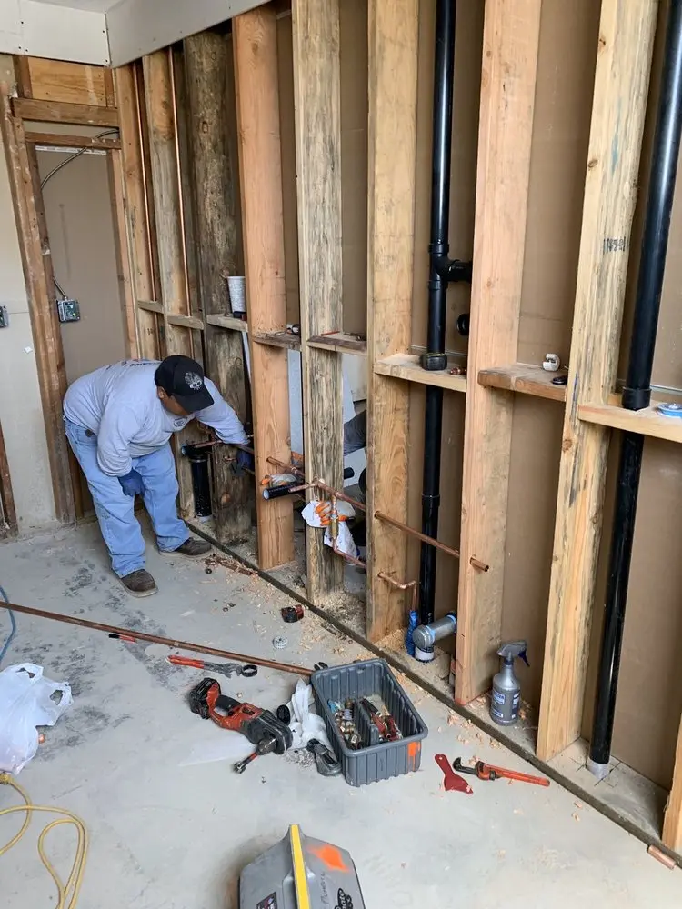 Commercial rough-in plumbing for Gas Line Repair in Davenport